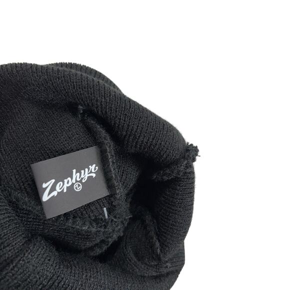 Zephyr Toronto Raptors Black Cuffed Knit Winter Hat Beanie NBA Licensed NWT - Picture 2 of 6